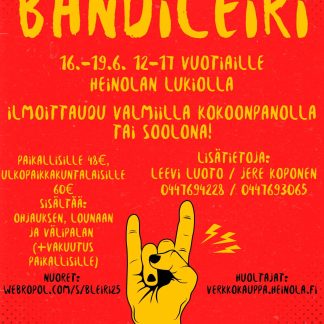 Bändileiri 12-17 vuotiaille  16.-19.6.2025 - ulkopaikkakuntalaiset