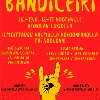 Bändileiri 12-17 vuotiaille  16.-19.6.2025 (1004346K25)