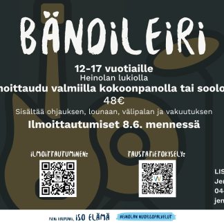 Bändileiri 12-17 vuotiaille  15.-18.6.2026